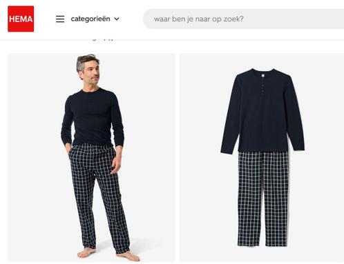 Donkerblauwe Herenpyjama (M) – Nieuw!, Kleding | Heren, Pyjama's, Nieuw, Maat 48/50 (M), Ophalen of Verzenden