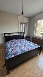 Dubbelbed met hoog frame zwart, Ophalen, Gebruikt