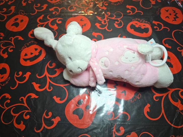 Muzikale teddybeer lichtroze Nicotoy, Kinderen en Baby's, Speelgoed | Knuffels en Pluche, Zo goed als nieuw, Beer, Ophalen of Verzenden
