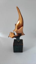 Handgemaakt vergulde bronzen vogel sculptuur, Ophalen of Verzenden