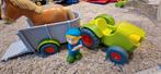 Haba tractor met aanhanwagen paard en boer, Kinderen en Baby's, Speelgoed |Speelgoedvoertuigen, Ophalen of Verzenden, Zo goed als nieuw
