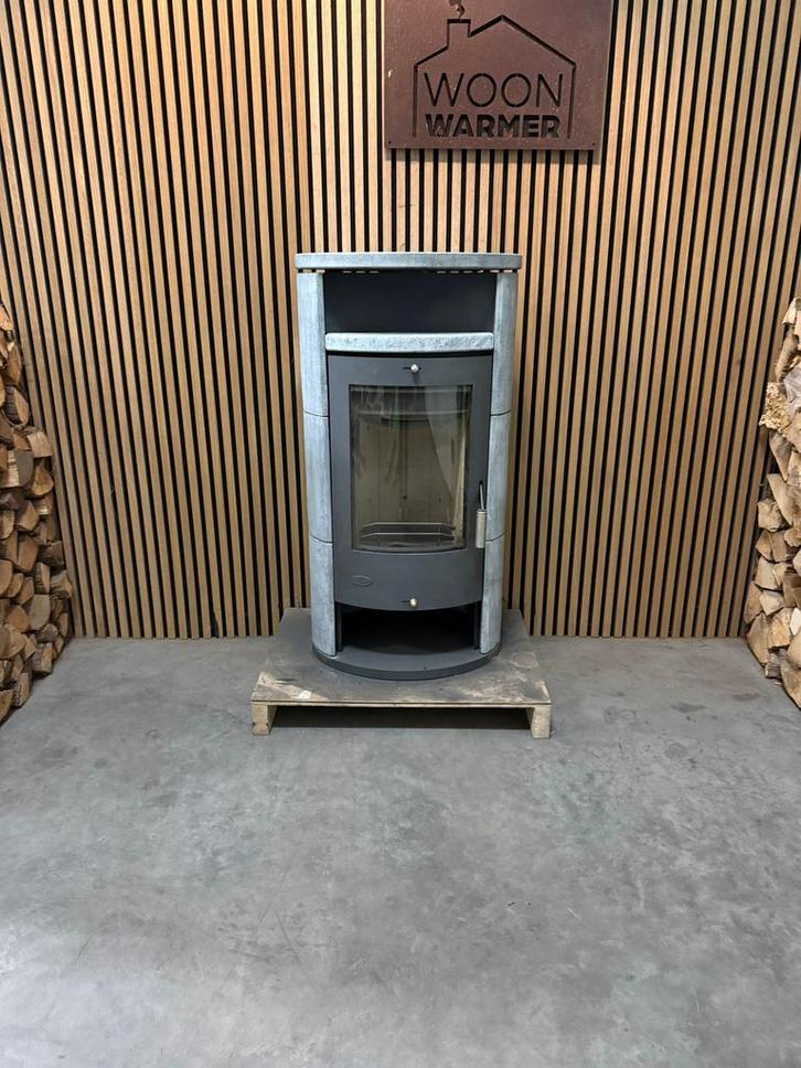 Poêle de cheminée 26047 en stéatite 8kw, Maison & Meubles, Poêles, Comme neuf, Bois, Enlèvement