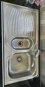 Evier Franke + robinet Oras, Ophalen, 75 cm of meer, 100 tot 150 cm, 50 tot 100 cm