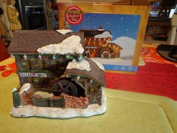 Kersthuisje met waterrad Lumineo beschikbaar voor biedingen