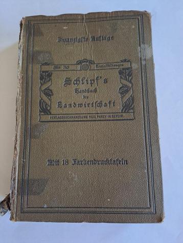 Schlipf's handbuch der landwirtschaft, landbouwkunde. beschikbaar voor biedingen