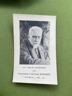Professor Scharpé overleden 1935 Betekom, Verzamelen, Bidprentjes en Rouwkaarten, Ophalen of Verzenden, Bidprentje