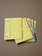 25x Tab bladen kleur 1-10 (Nieuw), Hobby en Vrije tijd, Tekenen, Ophalen, Nieuw, Papier, Schets- of Tekenboek