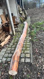 Oude houten balk, Tuin en Terras, Ophalen, Gebruikt, Hardhout, 250 cm of meer