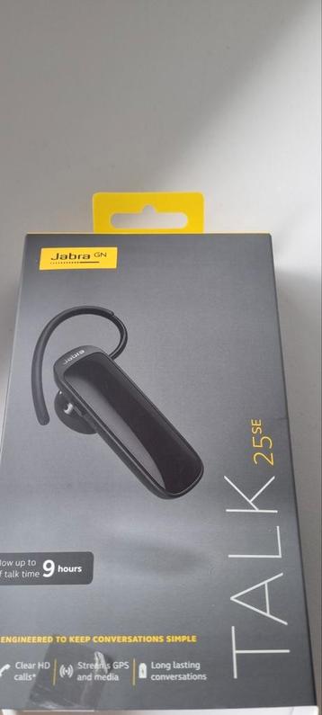 Nieuwe Bluetooth-headset met 2 jaar garantie jabra 25 se