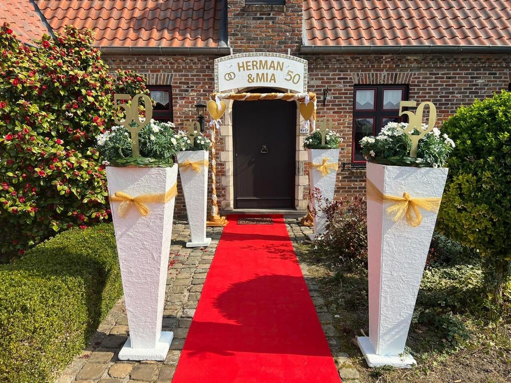 Te huur: Versiering 50jaar huwelijk, Hobby & Loisirs créatifs, Articles de fête | Location, Enlèvement