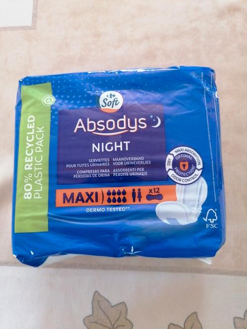 Absodys night maxi 12 stuks in pak, Diversen, Verpleegmiddelen, Nieuw, Ophalen of Verzenden