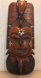 Vintage afrikaans houten masker, Antiek en Kunst, Ophalen