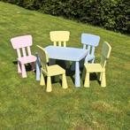 Kindertafel met stoelen / tuinset kinderen, Kinderen en Baby's, Ophalen, Zo goed als nieuw, Tafel(s) en Stoel(en)