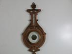 Baromètre/thermomètre en bois Art Nouveau A.Agath vers 1920, Antiquités & Art, Curiosités & Brocante, Enlèvement ou Envoi