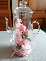 Theekannetje met bloemen 26 H 18 breeds, Ophalen, Zo goed als nieuw