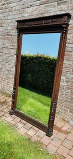 houten antieke spiegel, Ophalen of Verzenden