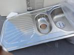 Inbouwspoeltafel MILLENIUM, Doe-het-zelf en Bouw, Ophalen of Verzenden, Nieuw, Inox, Wastafel