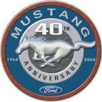 Plaque murale en métal look vintage Ford Mustang 40ème anniv, Collections, Marques & Objets publicitaires, Enlèvement ou Envoi