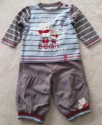 Ensemble t-shirt + pantalon doublé taupe - T68 - NEUF, Kinderen en Baby's, Babykleding | Maat 68, Ophalen, Nieuw, Jongetje, Setje