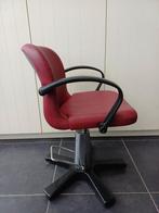 Kapperstoel, Huis en Inrichting, Stoelen, Ophalen, Gebruikt, Rood, Eén