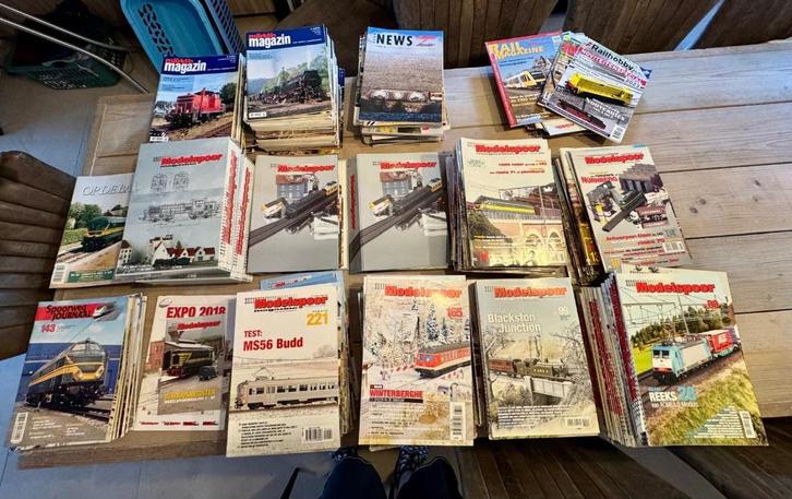 Groot lot modelspoormagazines en andere tijdschriften, Hobby en Vrije tijd, Modeltreinen | H0, Zo goed als nieuw, Boek, Tijdschrift of Catalogus