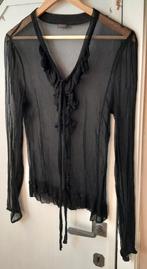 Voile stretch blouse medium Melvin., Vêtements | Femmes, Blouses & Tuniques, Comme neuf, Noir, Taille 38/40 (M), Melvin