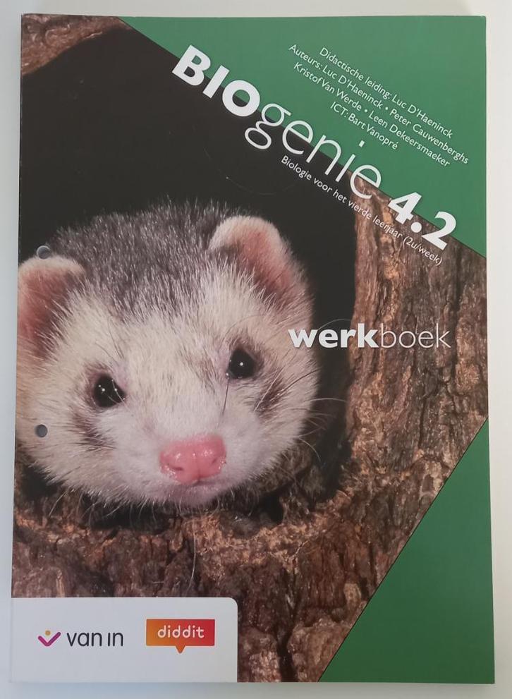 BIOgenie 4.2 Werkboek, Boeken, Schoolboeken, Nieuw, Biologie, ASO, Ophalen