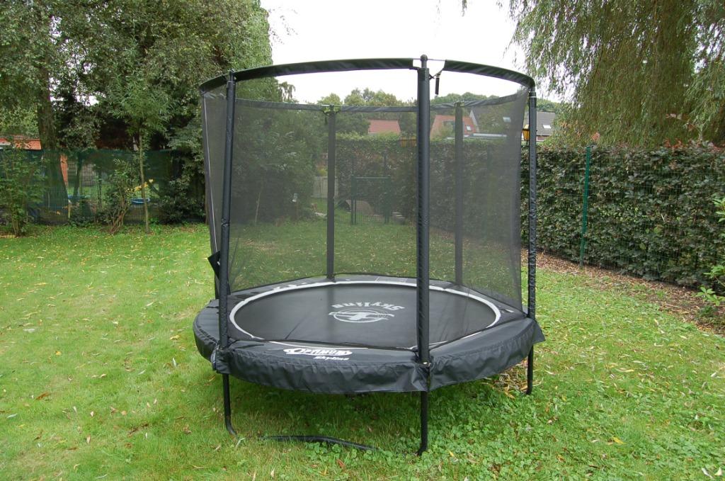 Trampoline enfant rond - ø 244 cm - Noir, bleu France