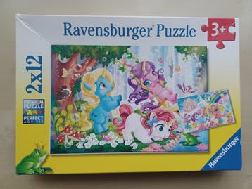 Puzzel Magische Eenhoorns 2 x 12 stukjes disponible aux enchères