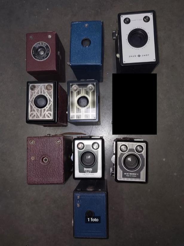 Collectie Vintage Boxcamera's: Een Fotografiegeschiedenis, Audio, Tv en Foto, Fotocamera's Analoog, Kodak, Ophalen