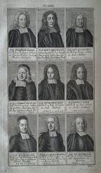 gravure sur cuivre avec des théologiens et des professeurs, Enlèvement ou Envoi