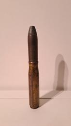20mm oerlikon 1944 huls projectiel obus inert (2), Verzamelen, Militaria | Tweede Wereldoorlog, Ophalen of Verzenden