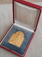 1960 médaille en bronze BXL - St Michel  avec coffret, Bronze, Enlèvement ou Envoi