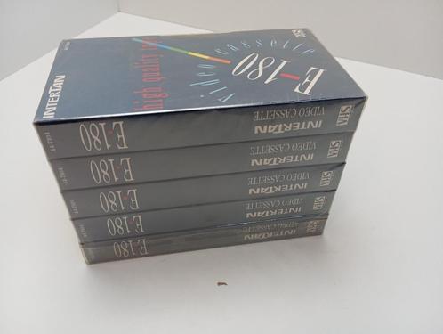 5 video cassettes nieuw vhs Intertan e-180 high quality tape, Cd's en Dvd's, VHS | Film, Nieuw in verpakking, Ophalen of Verzenden
