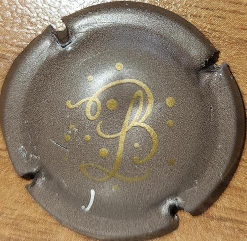 Cremant Bourgogne Capsule BAILLY LAPIERRE Bruin&Crème nr.07b, Verzamelen, Wijnen, Gebruikt, Witte wijn, Frankrijk, Ophalen of Verzenden