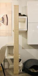 Krabpaal modern catmodul cat tree scratch white, Ophalen, Gebruikt, Krabpaal