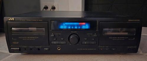 JVC TD-W254 Dubbel Cassettedeck, Audio, Tv en Foto, Cassettedecks, Dubbel, JVC, Auto-reverse, Ophalen of Verzenden