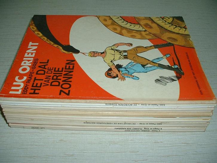 stripreeks luc orient nrs 1-18 minus nr 17 - science fiction, Boeken, Stripverhalen, Meerdere stripboeken, Ophalen of Verzenden