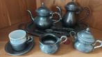 koffie of theeservies compleet zoals op de foto. engeltjesti, Antiek en Kunst, Antiek | Tin, Ophalen of Verzenden