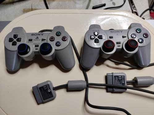 Sony Analoge Controllers (2x) voor PS1&2 Type SCPH-1200, Games en Spelcomputers, Spelcomputers | Sony PlayStation 1, Zo goed als nieuw