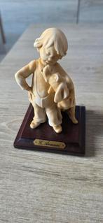 Statuette chien et garson G. Armani Italy, Enlèvement, Comme neuf