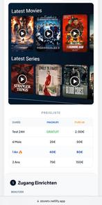 Abonnement 12/24mois qualite UHD 4K sevruer pure test, Enlèvement ou Envoi, Neuf