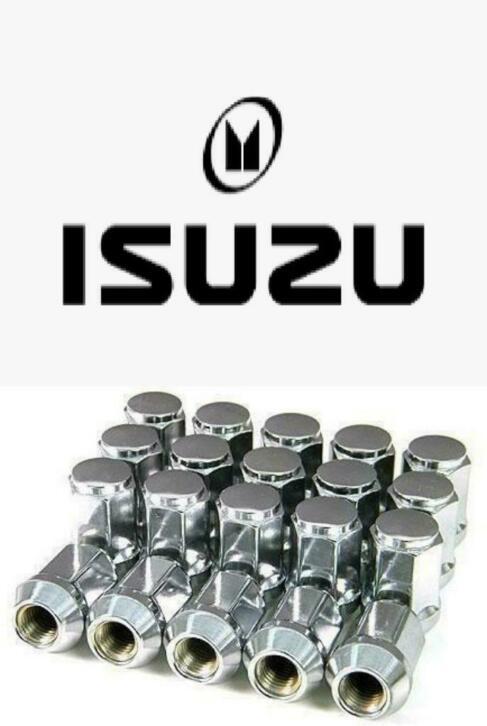 Set chromen wielmoeren Isuzu D-Max Trooper, Auto diversen, Wieldoppen, Nieuw, Ophalen