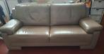 2 lederen zetels, Huis en Inrichting, Ophalen, Gebruikt, Rechte bank, Leer
