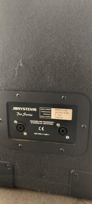 JB systems Pro 12 Live, Enlèvement, Utilisé