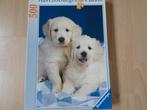 Legpuzzel "2 jonge Retrievers", Hobby en Vrije tijd, Ophalen, 500 t/m 1500 stukjes, Zo goed als nieuw, Legpuzzel