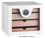 HUMIDOR KABINET WIT MET 4 LADEN capaciteit 100 SIGAREN   h86, Verzenden, Nieuw, Tabaksdoos of Verpakking