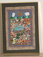 Uniek kleurrijk handgeschilderd kunstwerk, Enlèvement