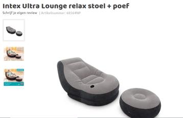 Fauteuil et pouf INTEX ultra, Enlèvement ou Envoi, Comme neuf, Autres types