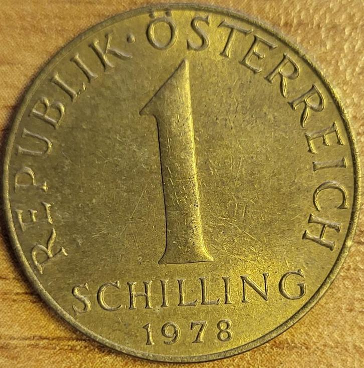 OOSTENRIJK 1 schilling 1978 KM#2886 VERY FINE, Postzegels en Munten, Munten | Europa | Niet-Euromunten, Losse munt, Oostenrijk
